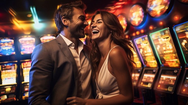 Tangan pemain melakukan gerakan bermain kartu poker di meja kasino